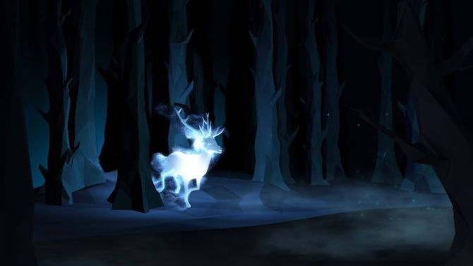 Photo of a patronus charm from Harry Potter